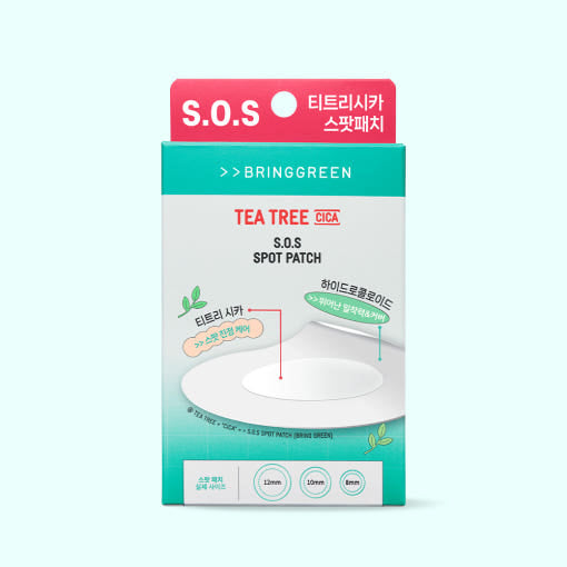 Tea Tree Cica SOS Spot Patch 100pcs(75+25), BRINGGREEN BRINGGREEN Nose patch