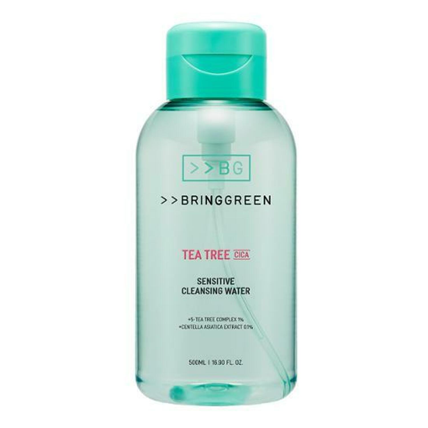 Tea Tree Cica Sensitive Cleansing Water 500ml, BRINGGREEN BRINGGREEN Micellar Waters