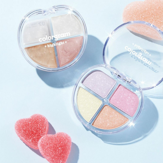 Tintin Dory Highlighter Palette 4.2g, colorgram colorgram Face Highlighter