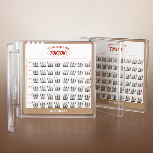Toktok-Hara No Glue Eyelash (48pcs ,54pcs, 90pcs) (4 Types), CORINGCO CORINGCO False Eyelashes