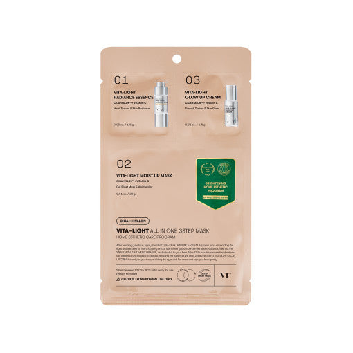 Vita-Light All In One 3step Mask 1.5g+24g+1.5g, VT VT Sheet Mask