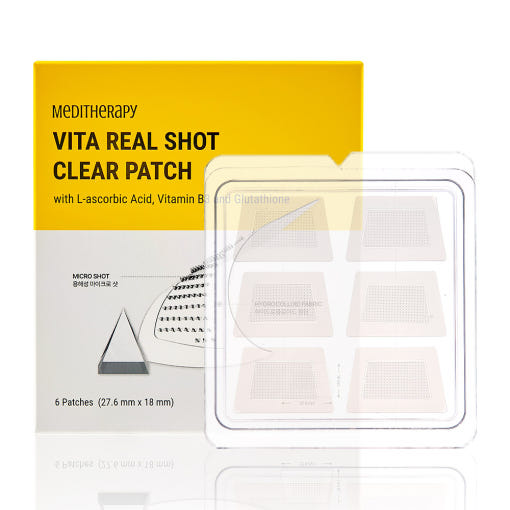 Vita Real Shot Clear Patch 6patches (27.6mm X 18mm), MEDITHERAPY MEDITHERAPY Spot Patch