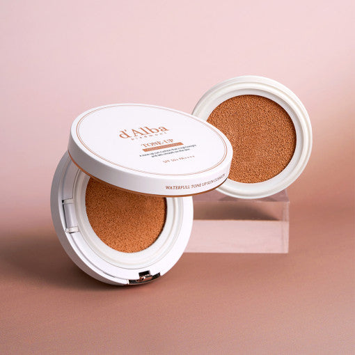 Waterfull Tone-Up Sun Cushion 15g+15g(refill) SPF50+/PA++++, d'Alba d'Alba Sun Cushion