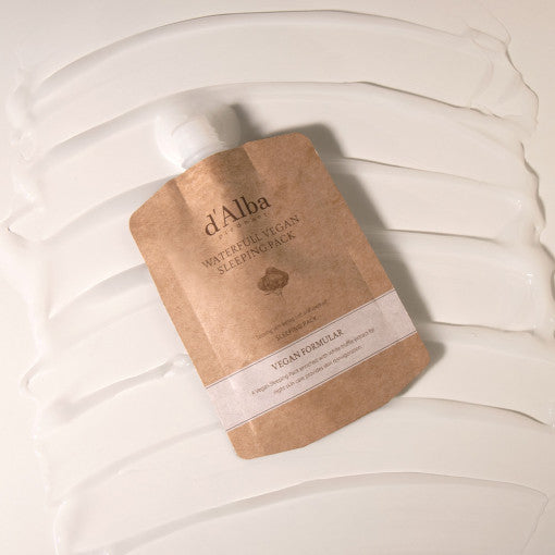 Waterfull Vegan Sleeping Pack (Spout Type) 60ml, d'Alba d'Alba Sleeping Mask