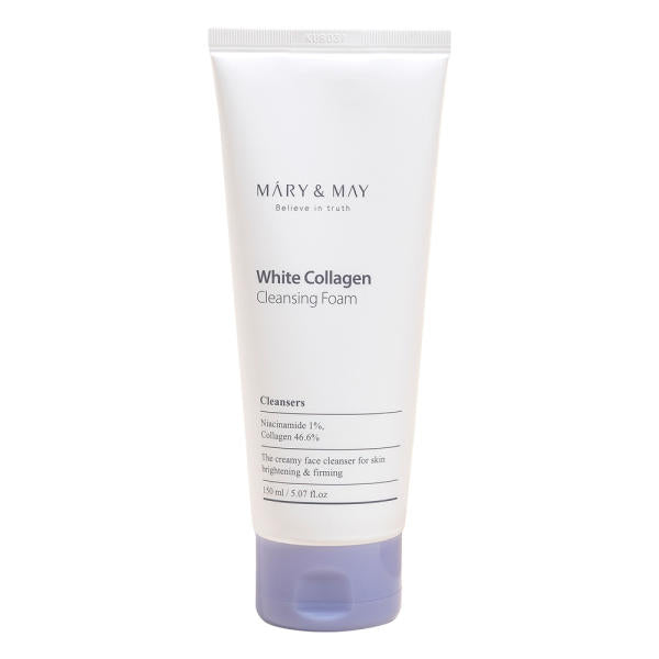 White Collagen Cleansing Foam 150ml, MARY & MAY MARY & MAY Cleansing Foam