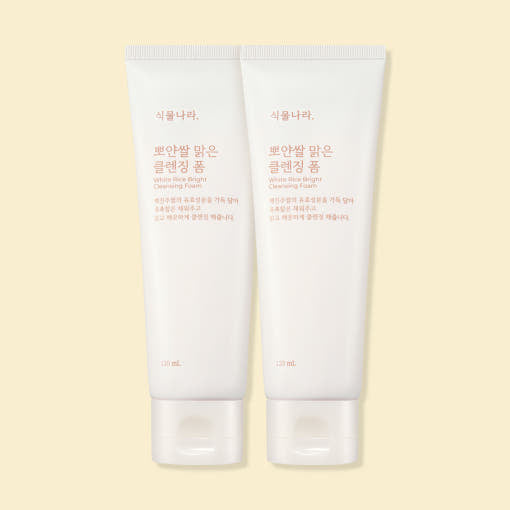 White Rice Bright Cleansing Foam 120ml+120ml, Shingmulnara Shingmulnara Cleansing Foam
