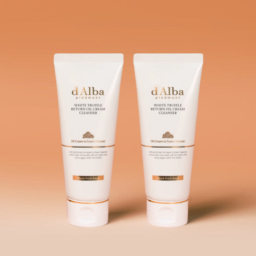 White Truffle Return Oil Cream Cleanser (Tube) 100ml X 2ea, d'Alba d'Alba Cleansing Milk & Gel