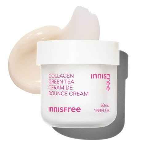 Collagen Green Tea Ceramide Bounce Cream 50ml, Innisfree Innisfree Face Cream