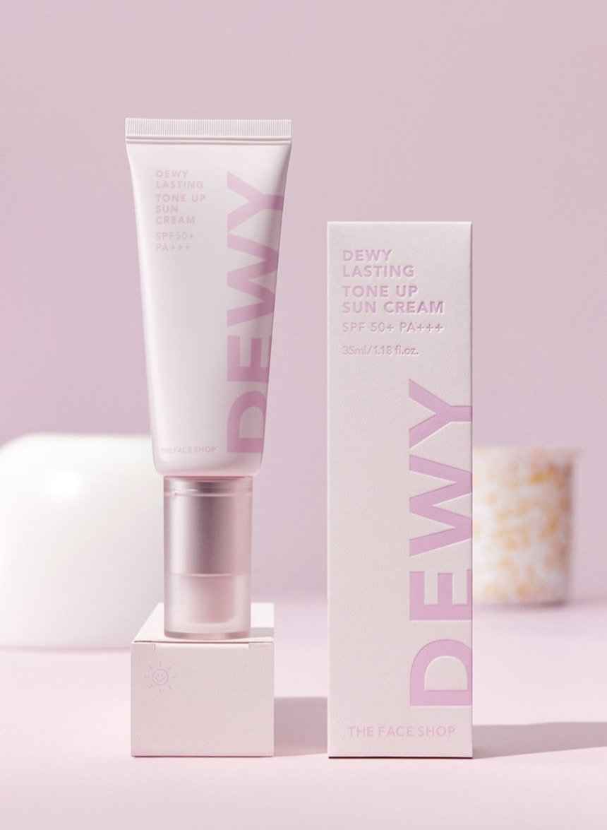 Dewy Lasting Tone UP Sun Cream SPF50+ PA+++ 35ml, THE FACE SHOP THE FACE SHOP Sunscreen