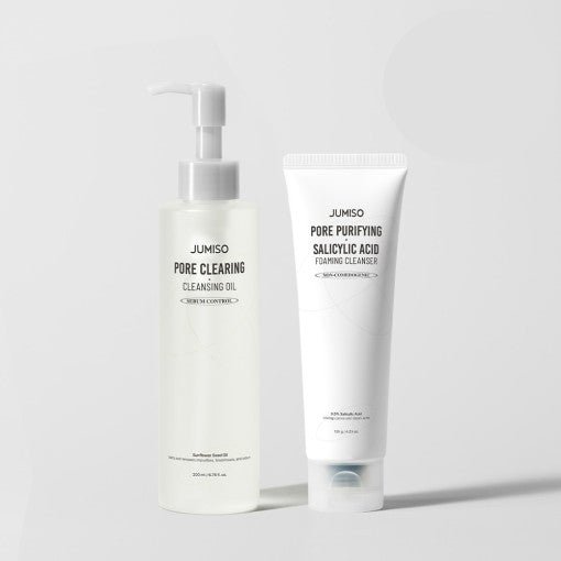 Double Cleansing Duo (Pore Purifying Cleanser 120g + Clearing Cleansing Oil 200ml, Jumiso) Jumiso Skincare Set