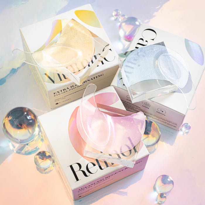 Eye Gel Patches Set (RETINOL + VITAMIN C + CAFFEINE) 60ea/102g*3, K-SECRET K-SECRET Skincare Set