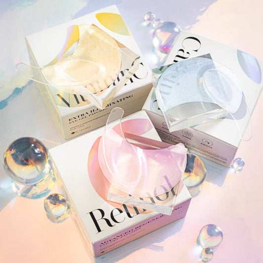 Eye Gel Patches Set (RETINOL + VITAMIN C + CAFFEINE) 60ea/102g*3, K-SECRET K-SECRET Skincare Set