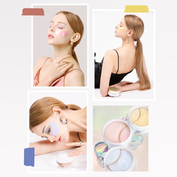 Eye Gel Patches Set (RETINOL + VITAMIN C + CAFFEINE) 60ea/102g*3, K-SECRET K-SECRET Skincare Set