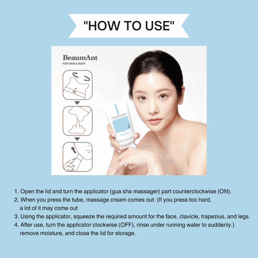 Face Liner Gua Sha Massage Cream 120ml, BeaumAnt BeaumAnt Lifting Massager