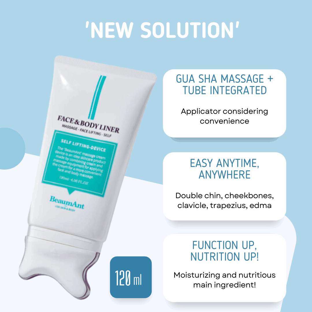 Face Liner Gua Sha Massage Cream 120ml, BeaumAnt BeaumAnt Lifting Massager