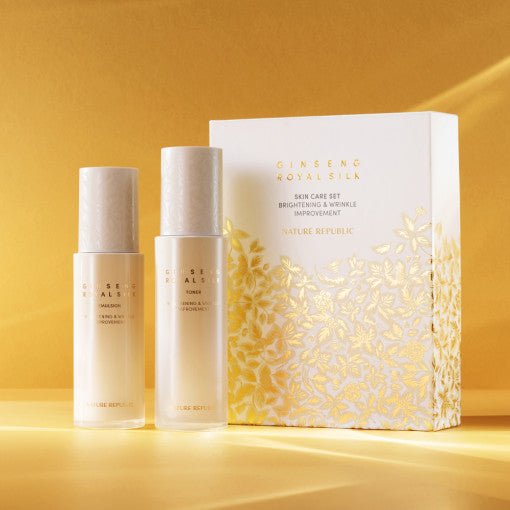 Ginseng Gold Silk Toner & Emulsion Set, NATURE REPUBLIC NATURE REPUBLIC Skincare Set