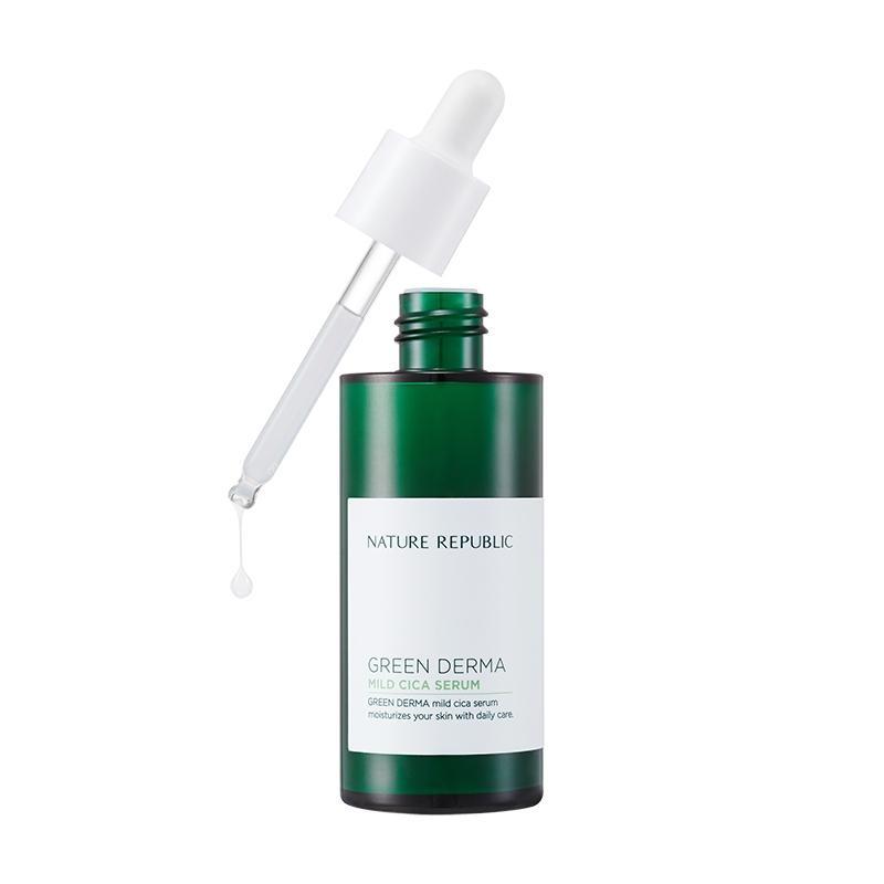 Green Derma Mild Cica Serum 50ml, NATURE REPUBLIC NATURE REPUBLIC Hydrating Serums