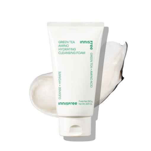 Green Tea Amino Hydrating Cleansing Foam 250g, Innisfree Innisfree Cleansing Foam