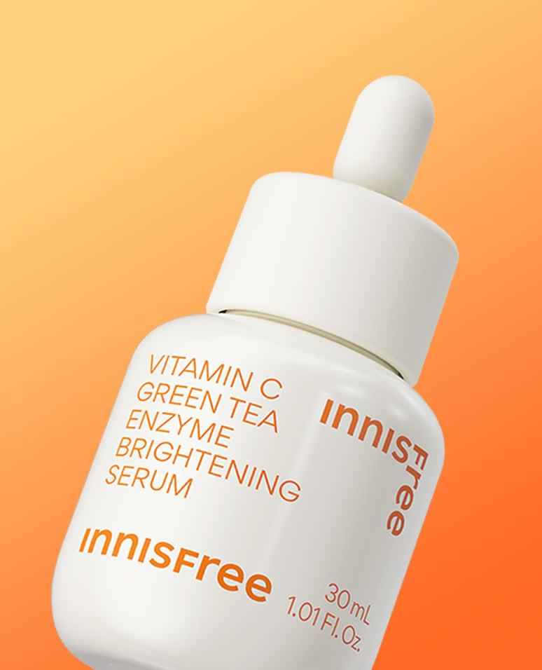 Green Tea Enzyme Vitamin C Brightening Serum 30ml, Innisfree Innisfree Brightening Serum