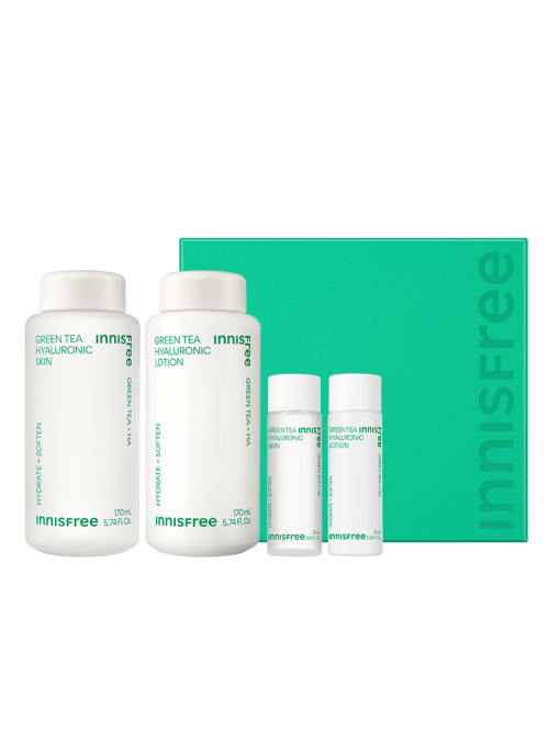 Green Tea Hyaluronic Skincare Set, Innisfree Innisfree Skincare SET