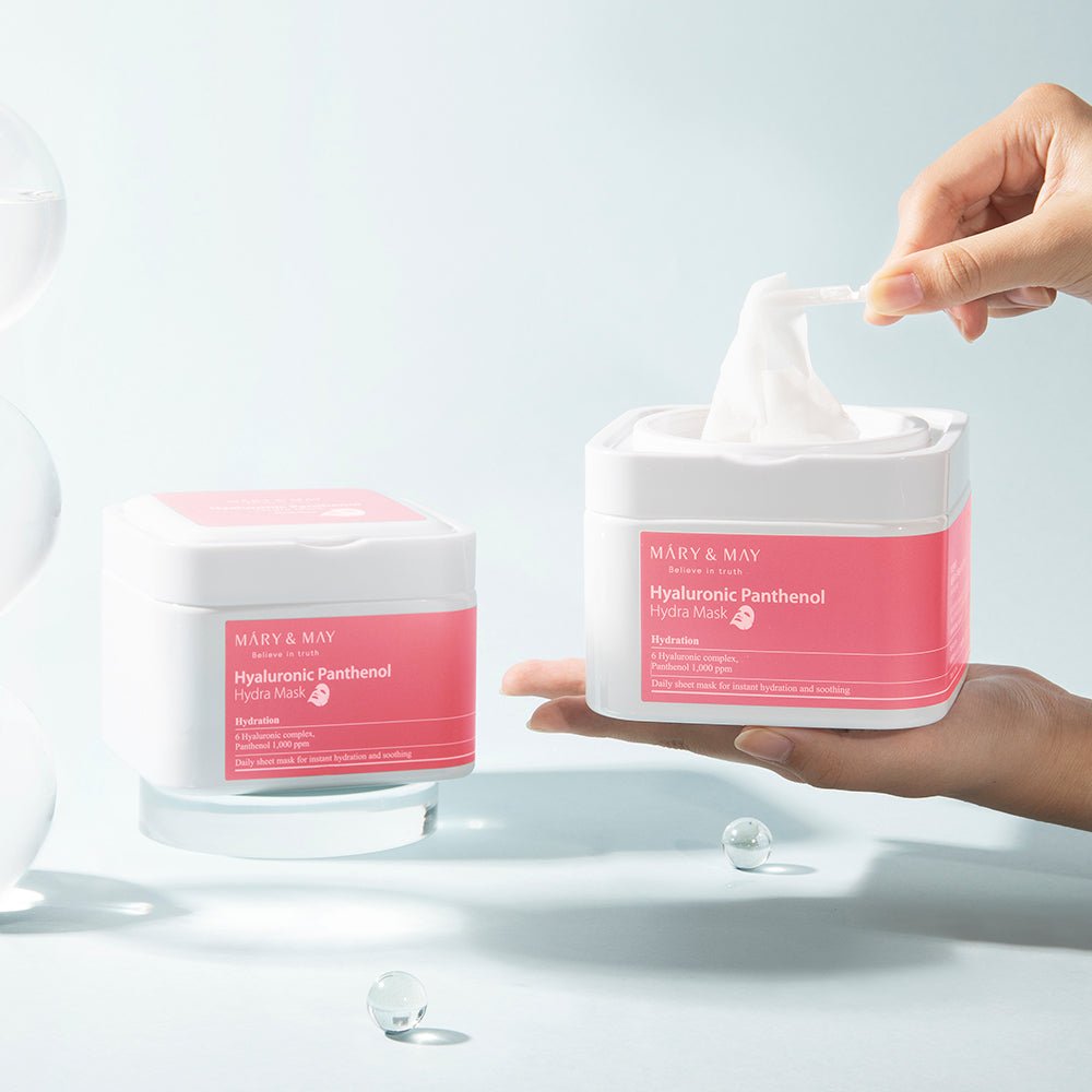 Hyaluronic Panthenol Hydra Mask 400g (30ea), MARY & MAY MARY & MAY Facial Mask