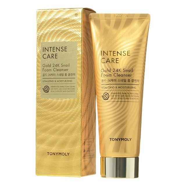 Intense Care Gold 24k Snail Foam Cleanser 150ml, TONYMOLY TONYMOLY Cleansing Foam