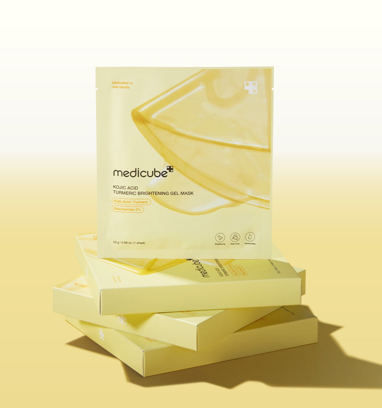 Kojic Acid Turmeric Brightening Gel Mask 28g*4ea, medicube medicube Sheet Mask