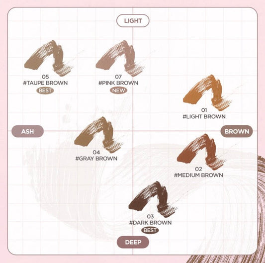 lilybyred Skinny Mes Brow Mascara 3.5g (6colors)