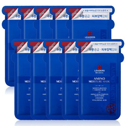 MEDIU AMINO MOISTURE MASK Sheet 25ml x 10ea, LEADERS LEADERS Sheet Mask
