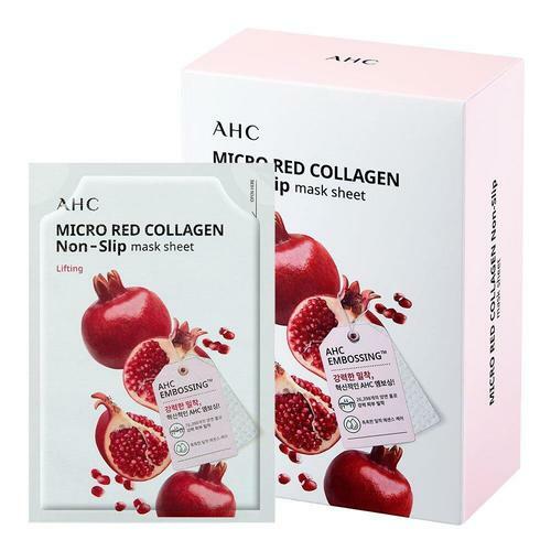 Micro Red Collagen Non-Slip Mask Sheet SET 33ml X 10ea, AHC AHC Sheet Mask