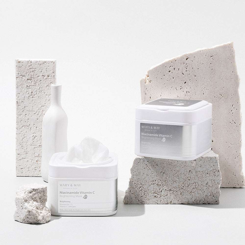 Niacinamide Vitamin C Brightening Mask 400g (30ea), MARY & MAY MARY & MAY Facial Mask