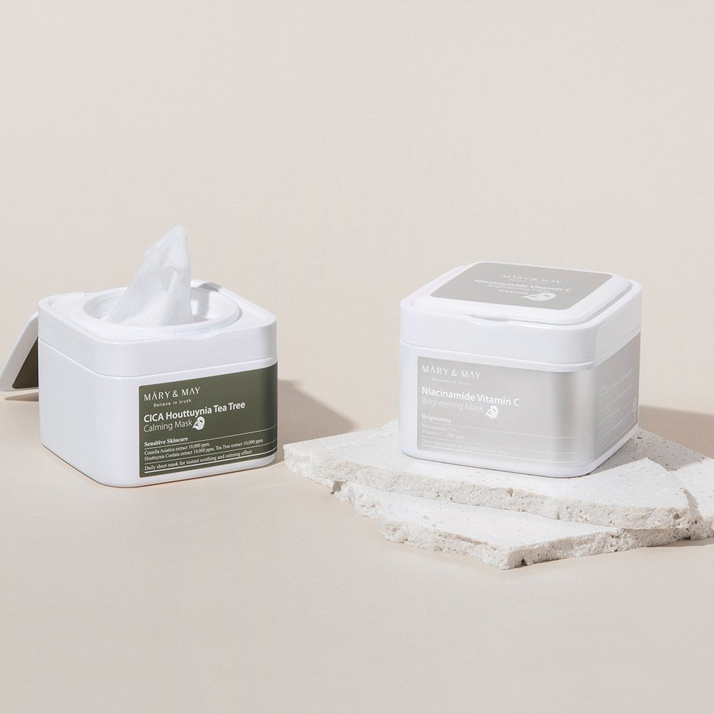 Niacinamide Vitamin C Brightening Mask 400g (30ea), MARY & MAY MARY & MAY Facial Mask