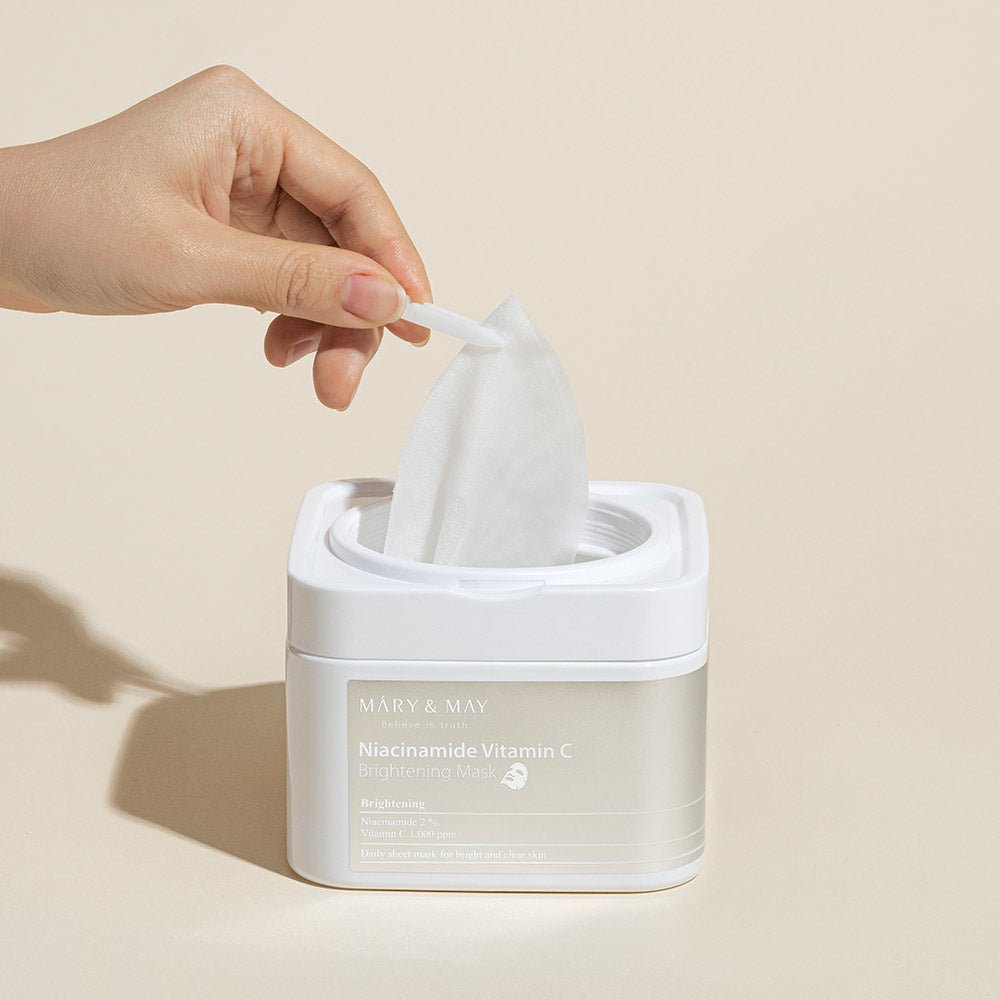 Niacinamide Vitamin C Brightening Mask 400g (30ea), MARY & MAY MARY & MAY Facial Mask