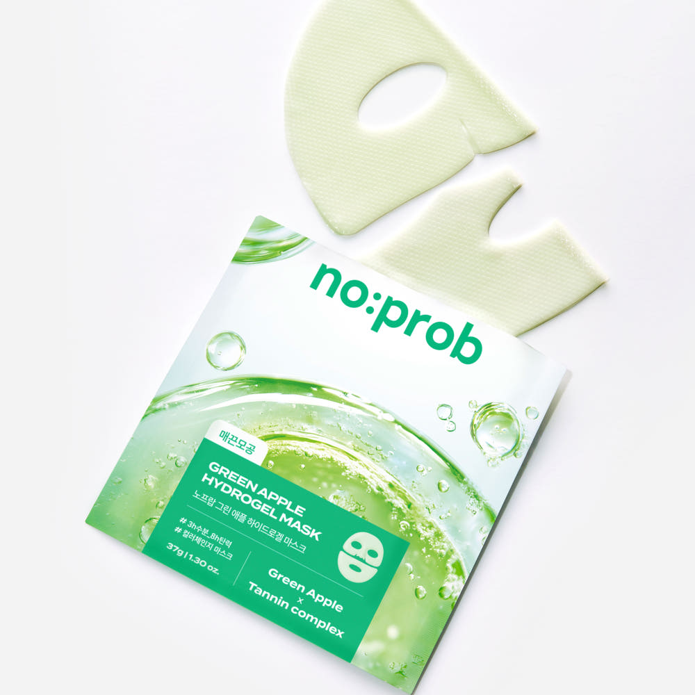 noprob Green Apple Hydrogel Mask 37g X 5ea noprob Jelly Sheet Mask