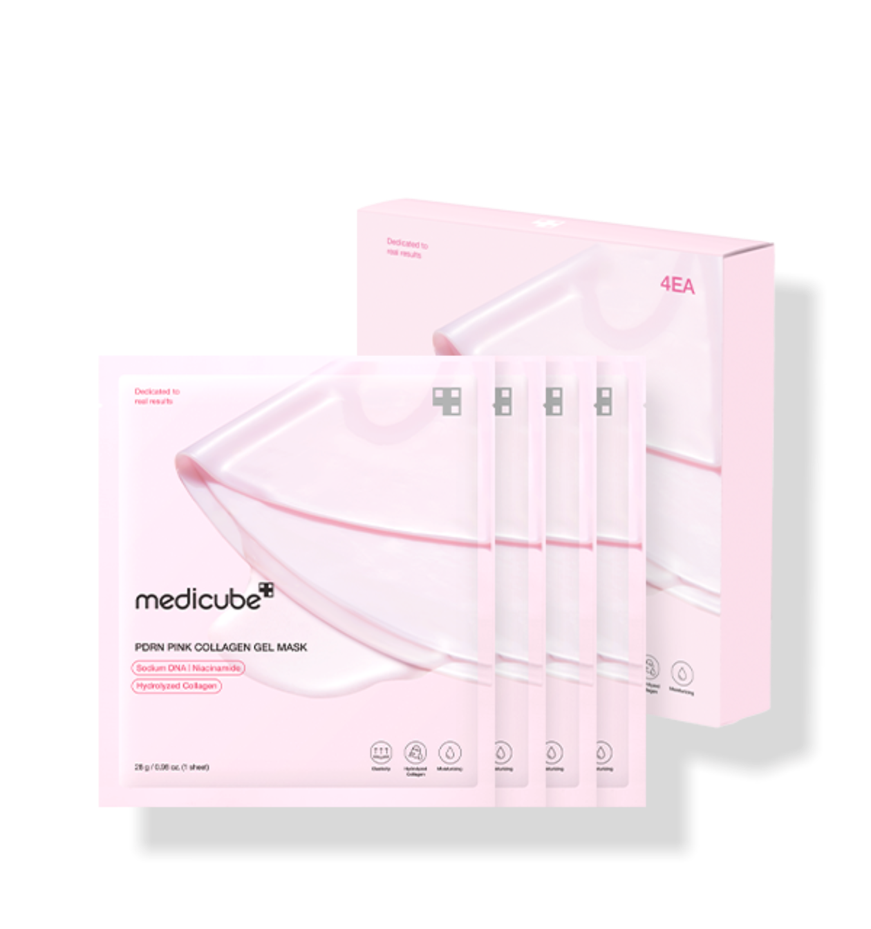 PDRN Pink Collagen Gel Mask 28g X 4ea, medicube medicube Sheet Mask