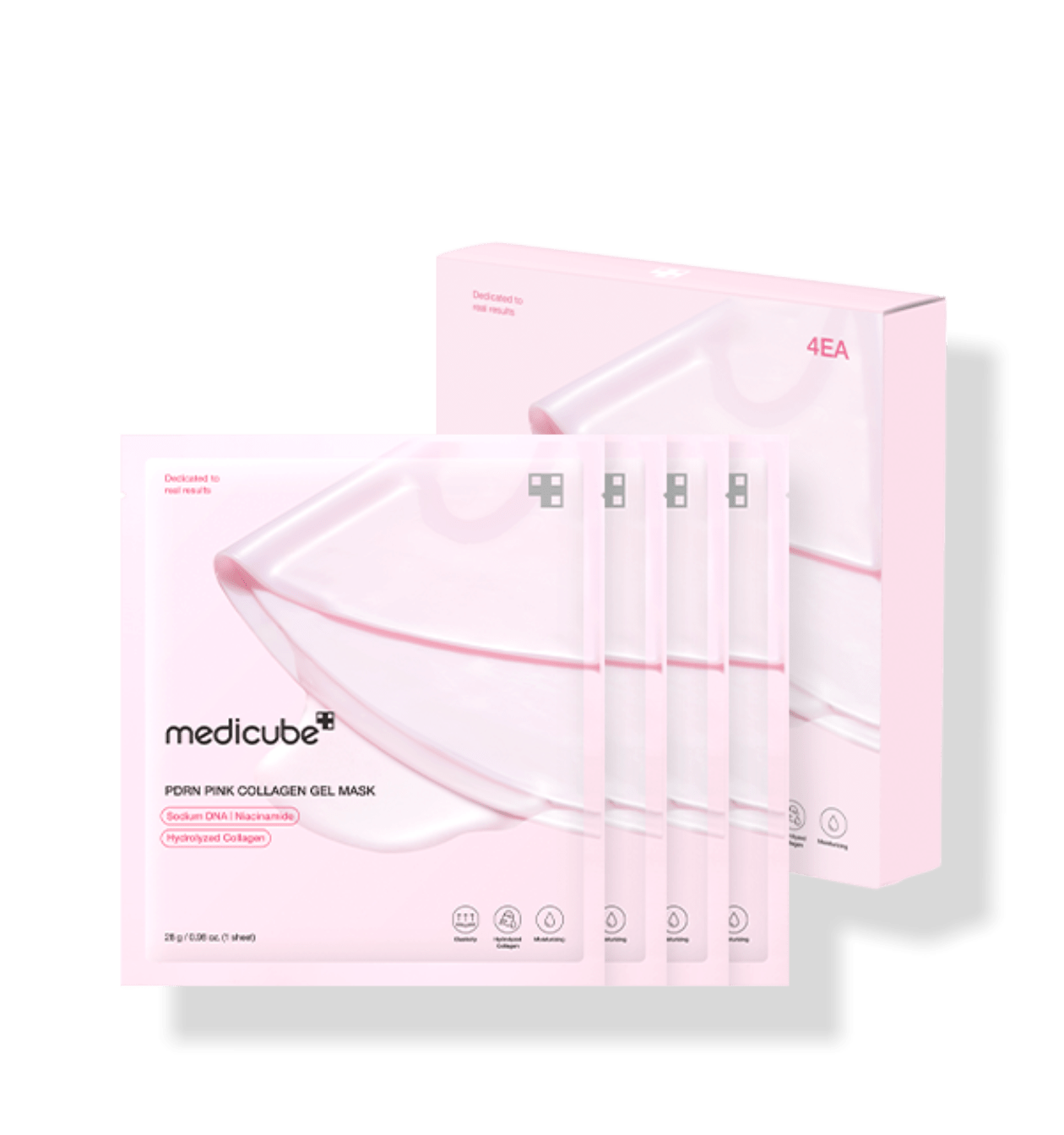 PDRN Pink Collagen Gel Mask 28g X 4ea, medicube medicube Sheet Mask