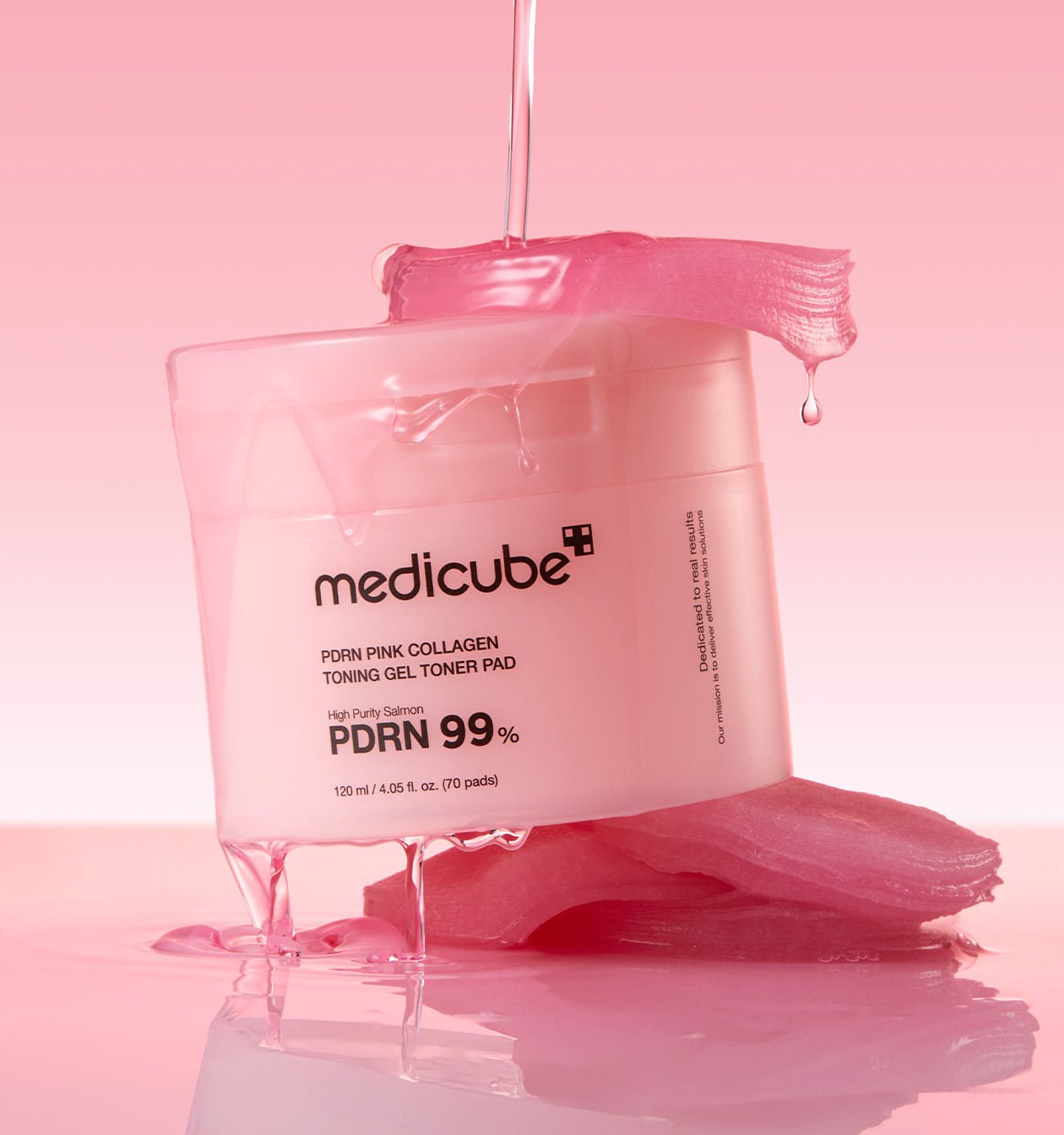 PDRN Pink Collagen Gel Toner Pad 120ml/70pads, medicube medicube Hydrating Toner