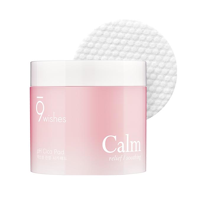 pH Calm Cica Toner Pad 70 sheet, 9wishes 9wishes Balancing Toner