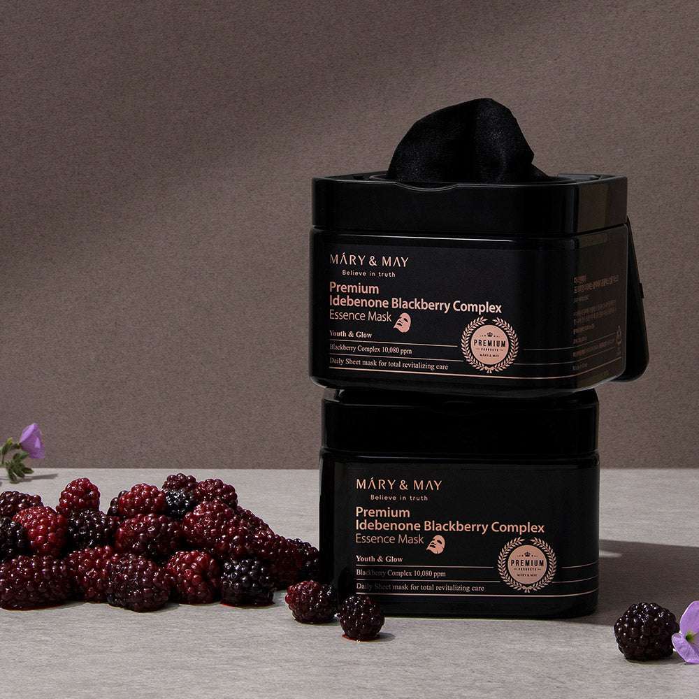 Premium Idebenone Blackberry Complex Essence Mask 250g (20ea), MARY & MAY MARY & MAY Sheet Mask