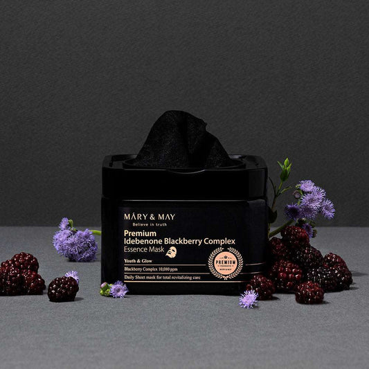 Premium Idebenone Blackberry Complex Essence Mask 250g (20ea), MARY & MAY MARY & MAY Sheet Mask