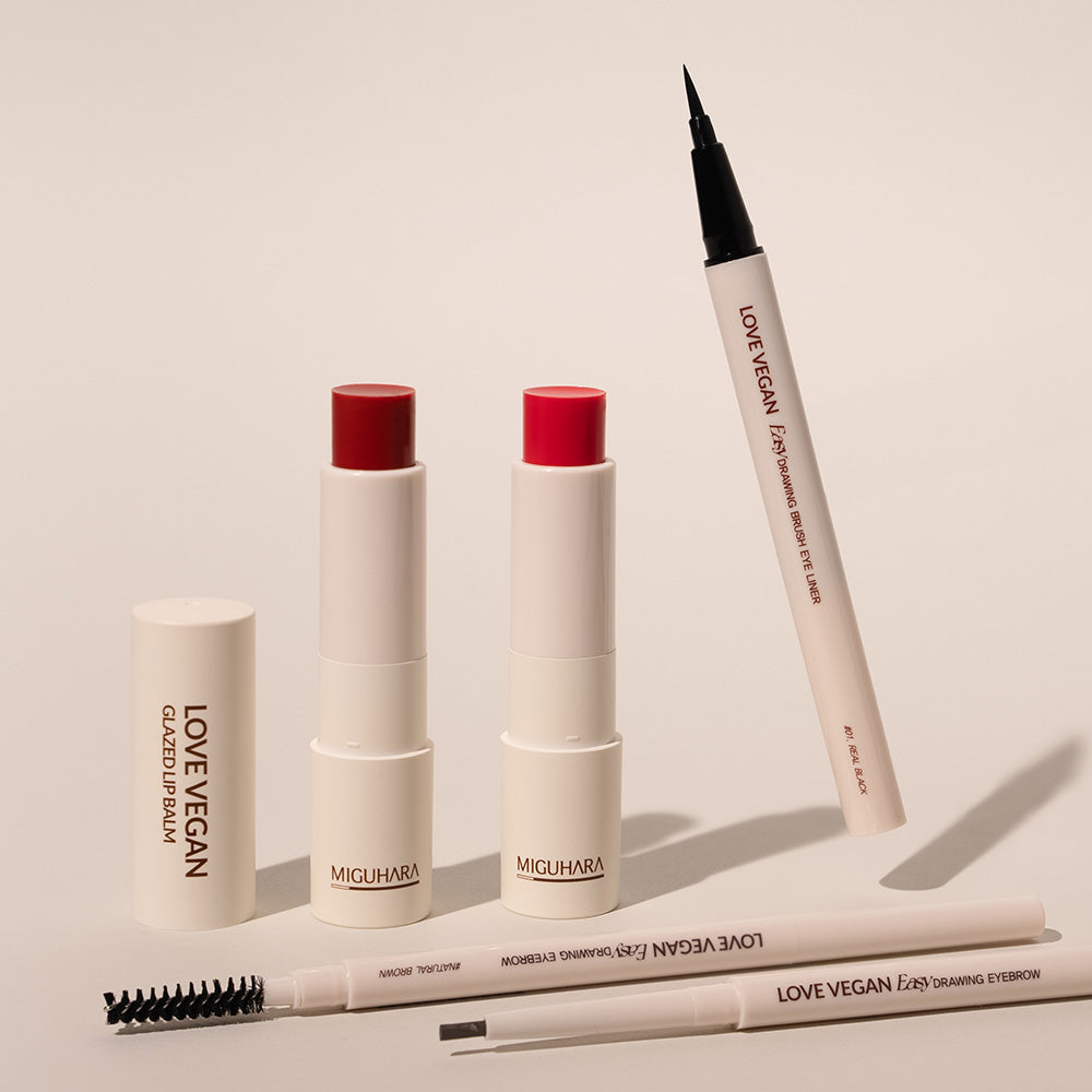 Love Vegan Glazed Lip Balm - 2 Colors 4g, MIGUHARA MIGUHARA Lip Balm