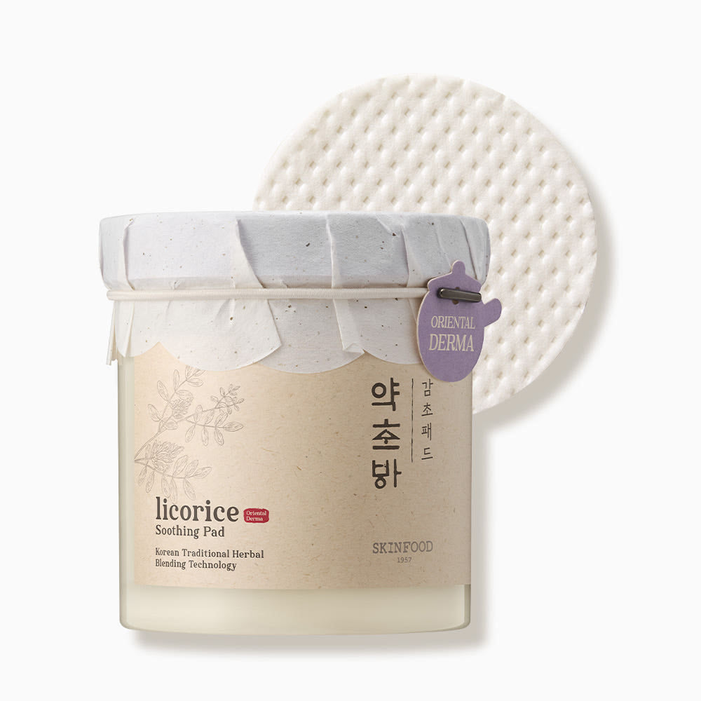 Licorice Soothing Pad 250g/60ea, SKINFOOD SKINFOOD Toner Pad
