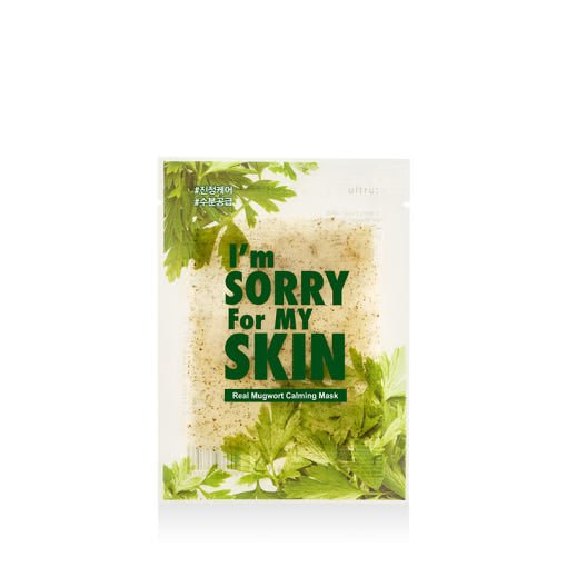 Real Mugwort Calming Mask 23g*10ea, I'm Sorry For My Skin I'm Sorry For My Skin Facial Mask