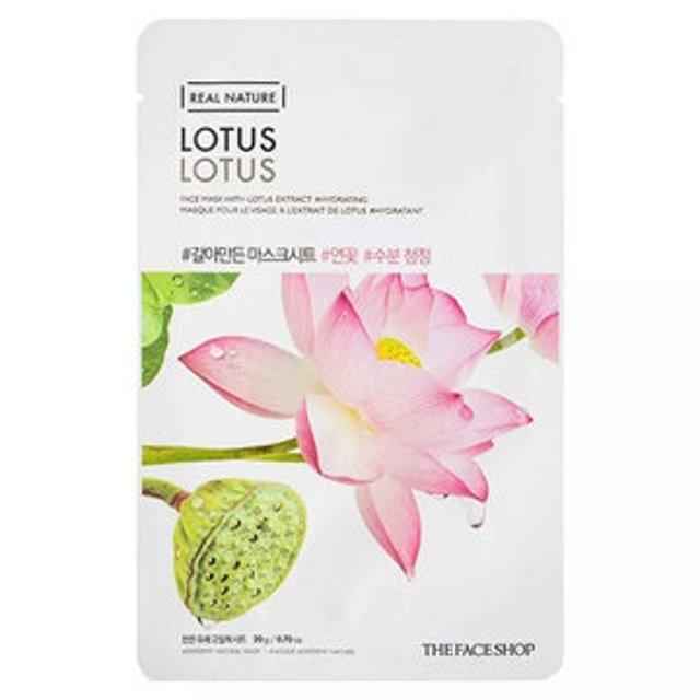 Real Nature Face Mask #Lotus (20g X 10ea), THE FACE SHOP