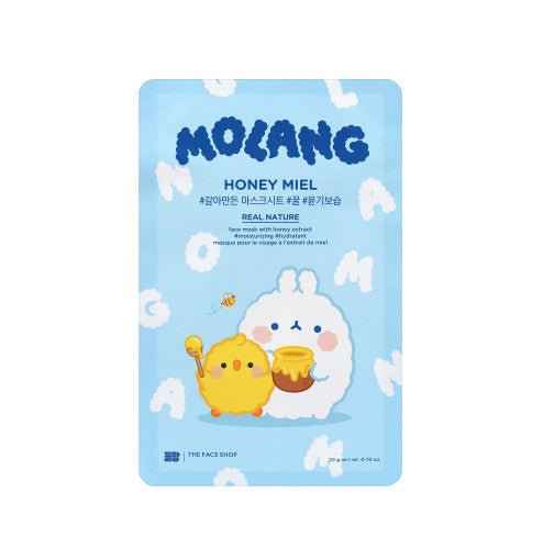 Real Nature Honey Face Mask Set 20gX10ea (MOLANG Edition), THE FACE SHOP THE FACE SHOP Sheet Mask