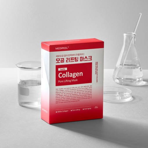 Red Lacto Collagen Pore Lifting Mask 30ml*10ea, MEDIPEEL MEDIPEEL Sheet Mask