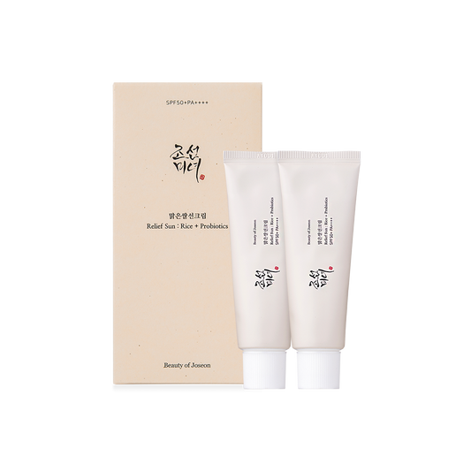 Relief Sun: Rice + Probiotics (SPF50+ PA++++) Double Pack 50ml X 2ea, Beauty of Joseon Beauty of Joseon Skincare Set