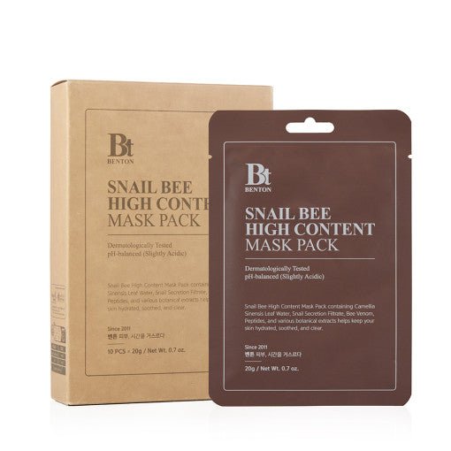 Snail Bee High Content Sheet Mask 20g X 10ea, Benton Benton Sheet Mask