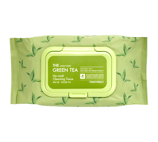The Chok Chok Green Tea No Wash Cleansing Tissue 100ea, TONYMOLY TONYMOLY Cleansing Tissue