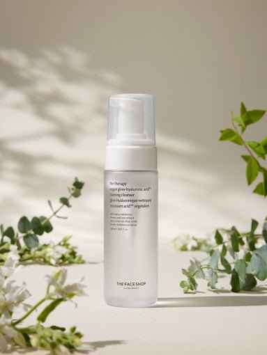 The Therapy Vegan Glow Hyaluronic Acid Foaming Cleanser 150ml, THE FACE SHOP THE FACE SHOP Cleansing Foam